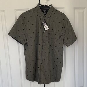Black Rifle Charcoal Patterned Casual Button-Down Shirt